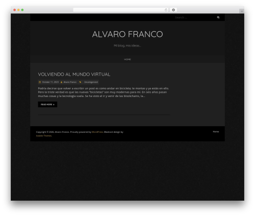 Blackoot Lite free WordPress theme - alvarofranco.com