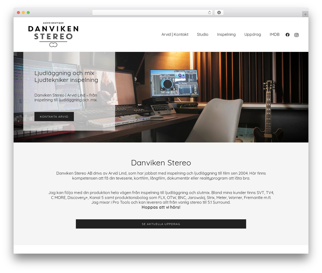 Botiga WordPress theme - www.danvikenstereo.se
