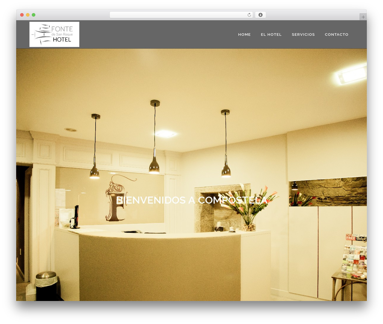 Bridge WordPress hotel theme - hotelfontedesanroque.com