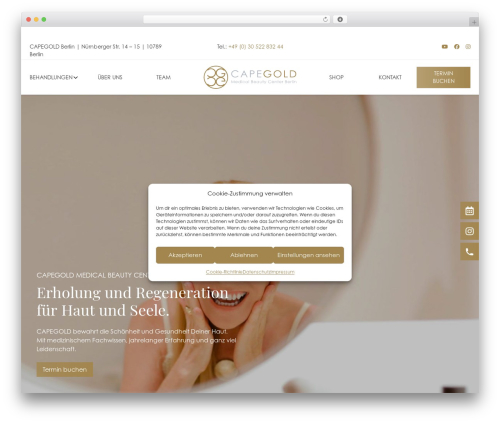 bsTheme WordPress theme design - capegold.de