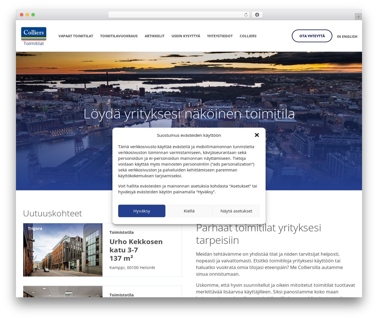 Colliers Toimitilat premium WordPress theme - collierstoimitilat.com Colliers Toimitilat premium WordPress theme - collierstoimitilat.com