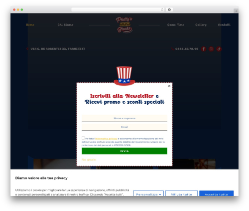CraftCoffee WordPress theme - phillyssteaks.com