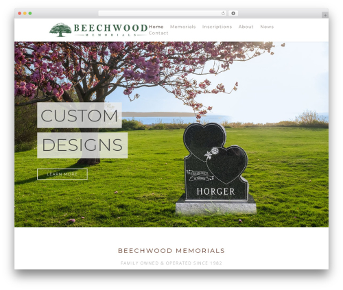 Definity WordPress theme - beechwoodmemorials.com