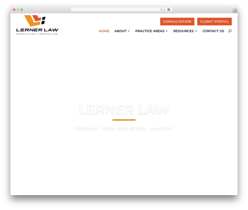 Divi company WordPress theme - lernerlaw.ca