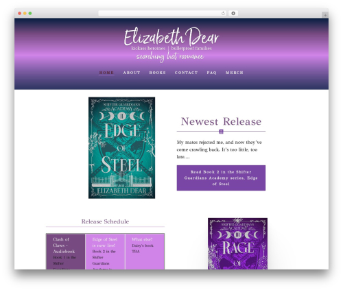 Social follow plus module WordPress plugin - elizabethdearwrites.com