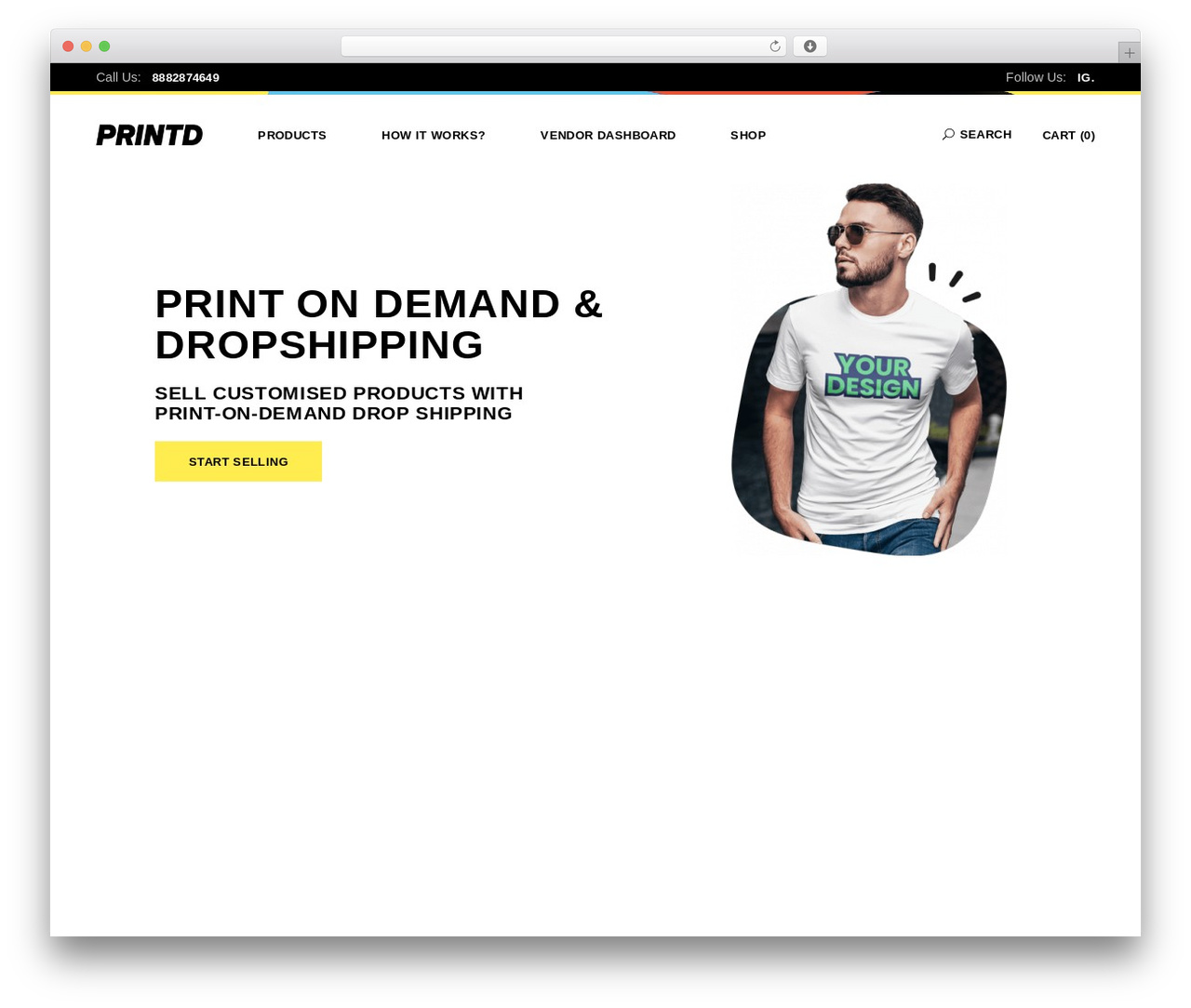 Etchy WordPress theme - www.printd.in