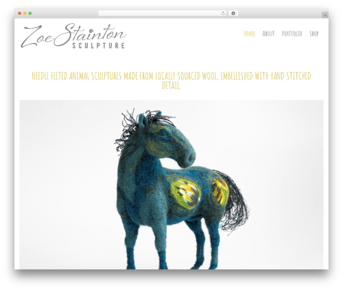 Everest WordPress theme - zoestaintonsculpture.com
