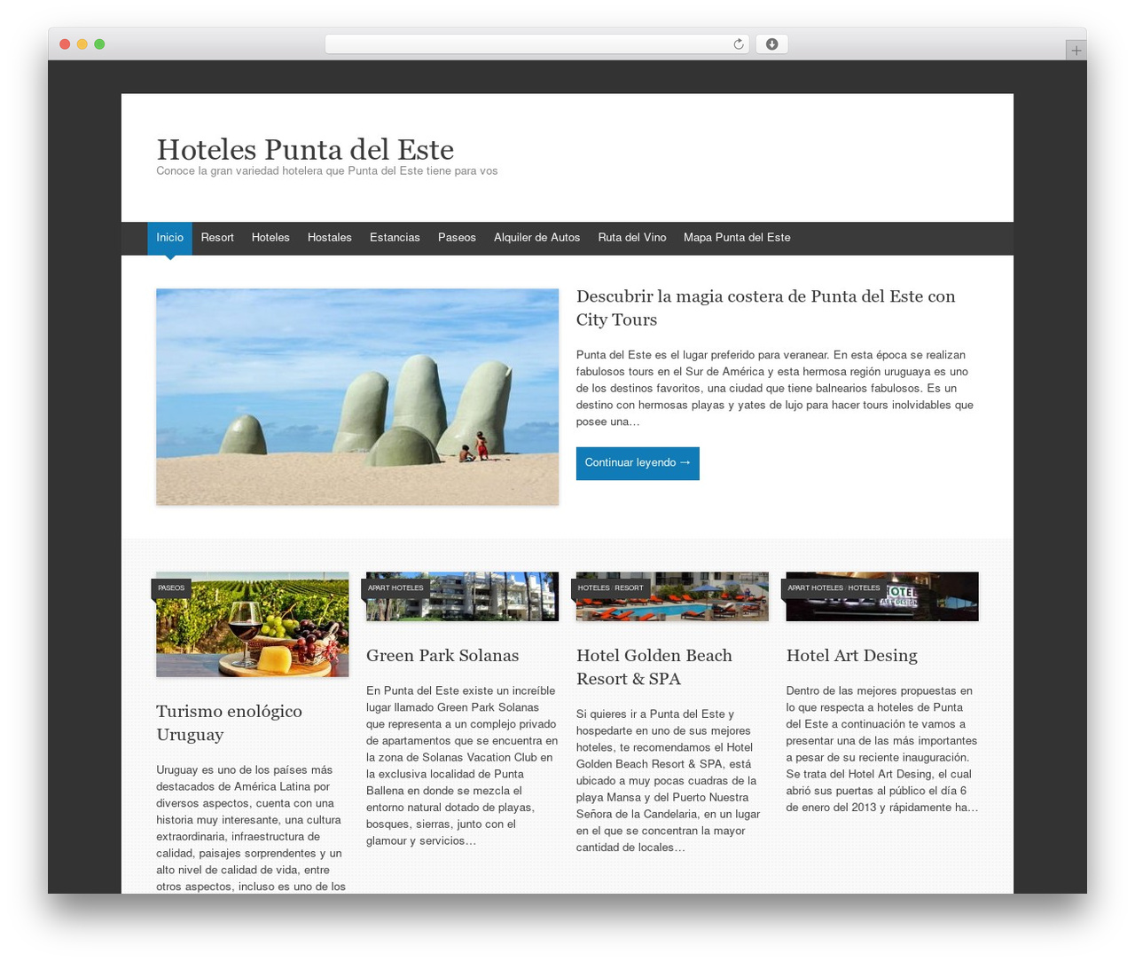 Expound WordPress theme - hotelesdepuntadeleste.com