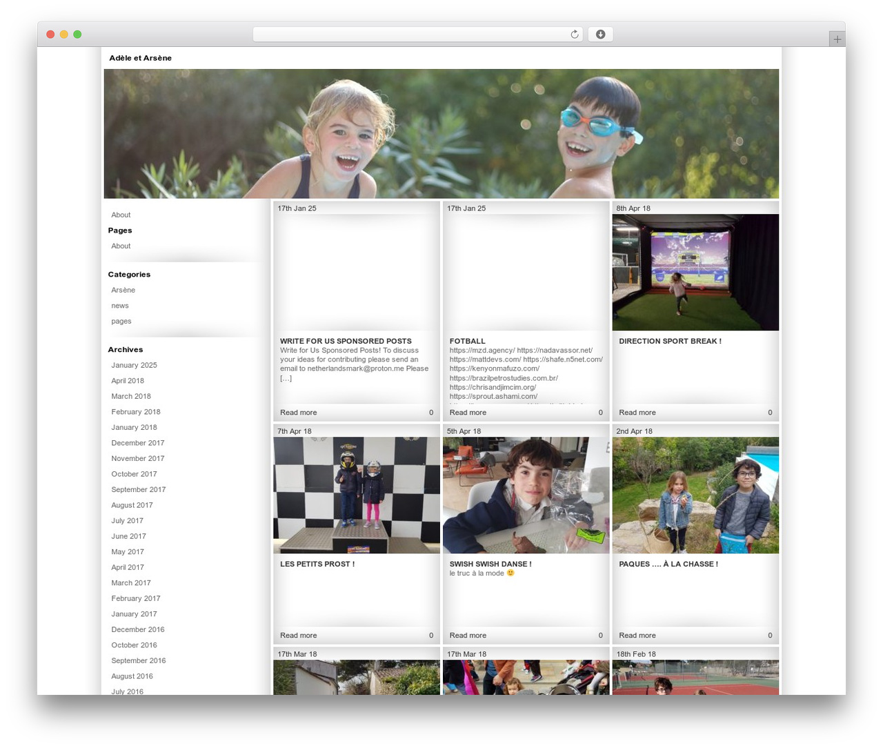 Fotogram WordPress theme - adelearsene.com Fotogram WordPress theme - adelearsene.com