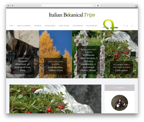 GardeniaBlog landscaping WordPress theme - italianbotanicaltrips.com