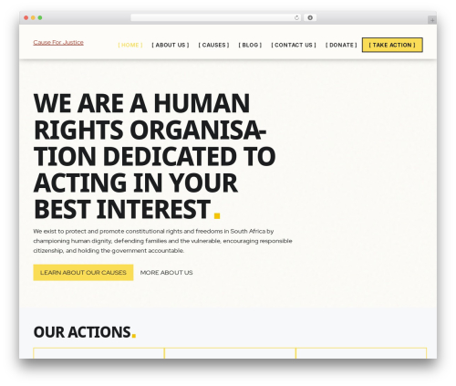 Generateblocks WordPress plugin - causeforjustice.org