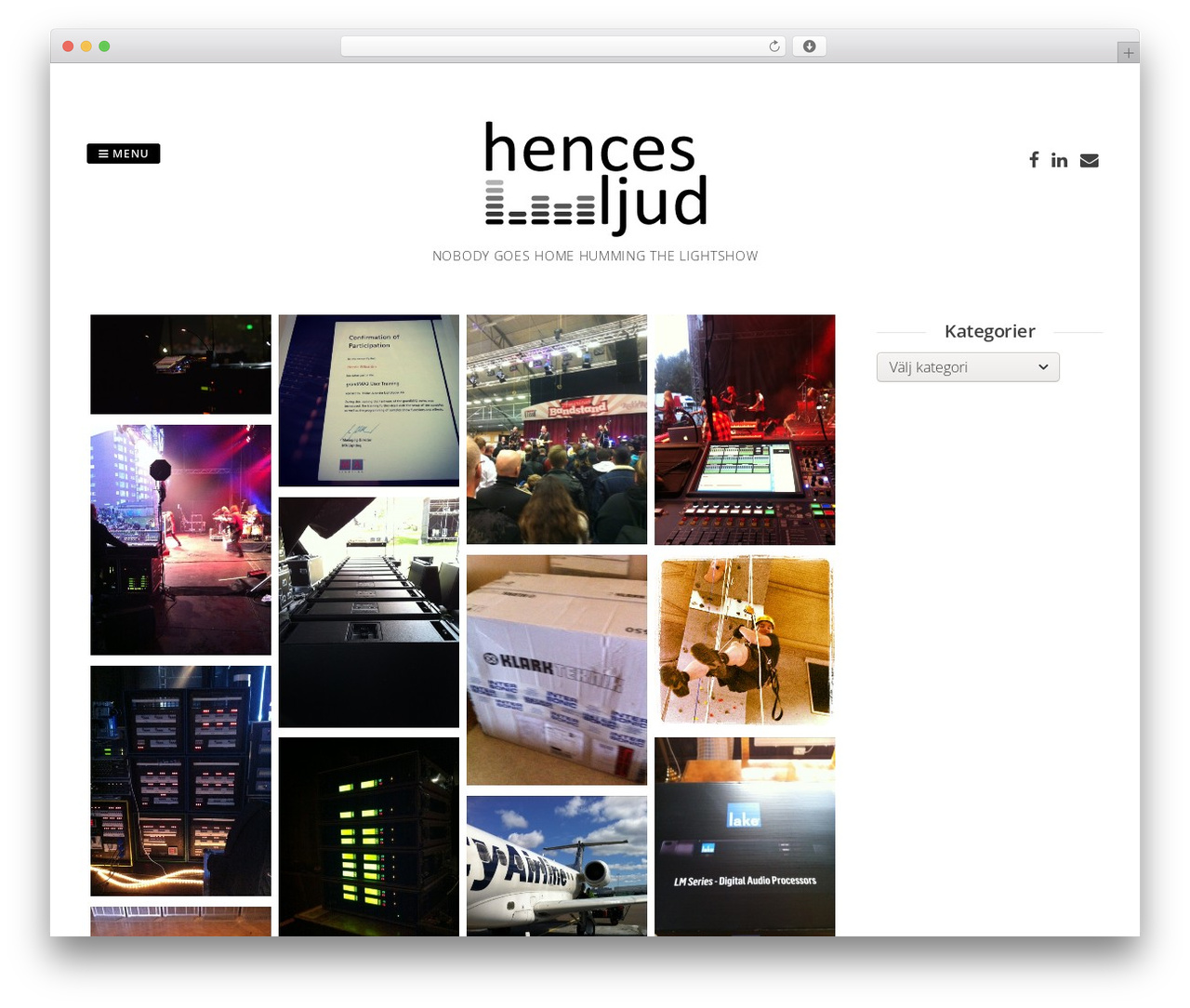Gridsby WordPress theme - hencesljud.se