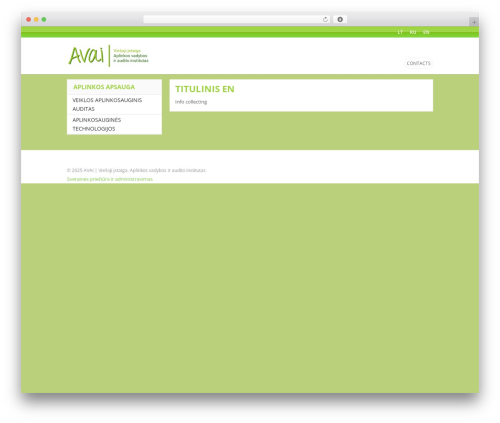 Gyvatesreklama theme WordPress - avai.lt