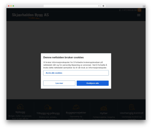 Hello Elementor free WordPress theme - skjaerhaldenbygg.no
