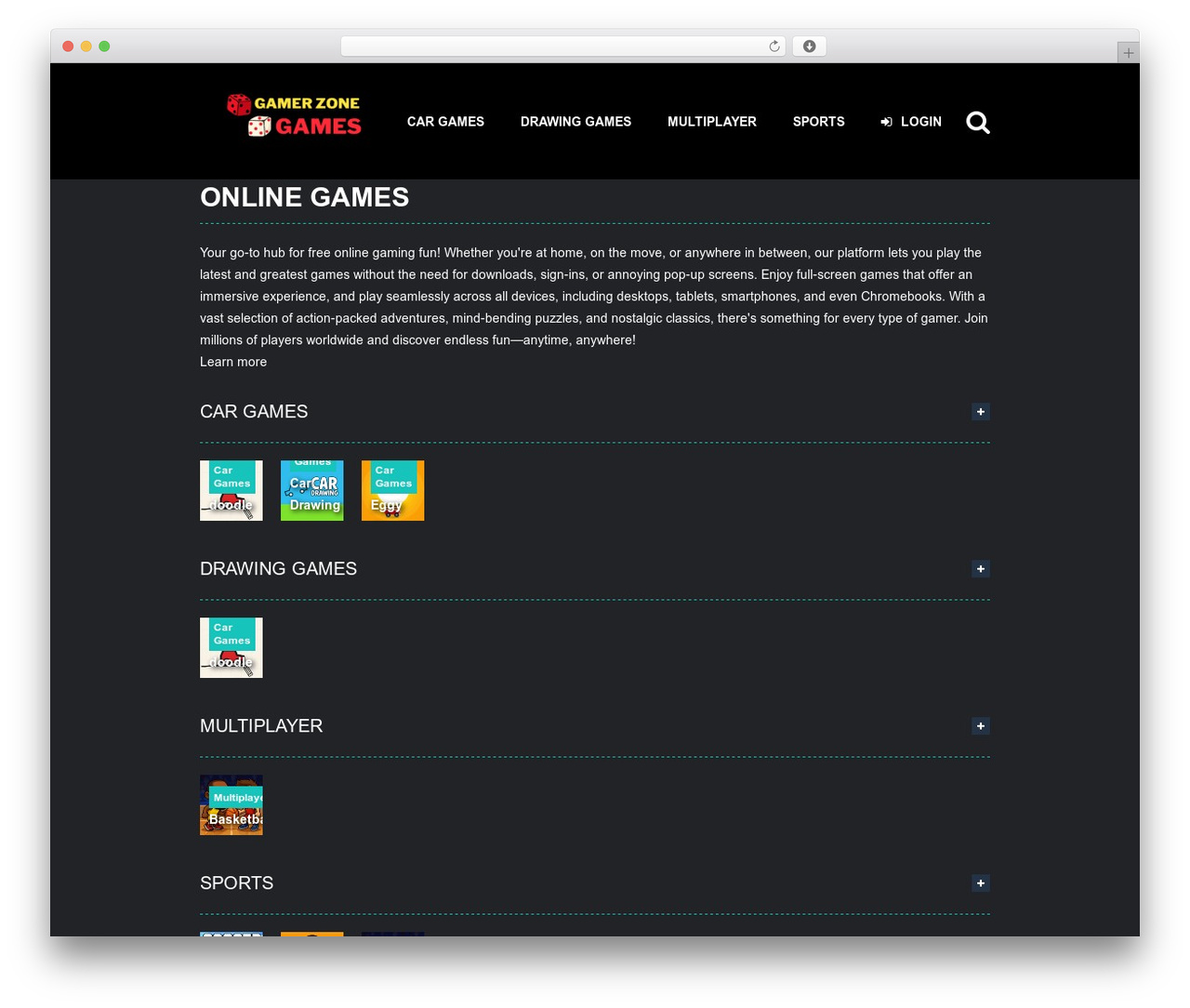 instantgames WordPress gaming theme - gamerzonegames.com