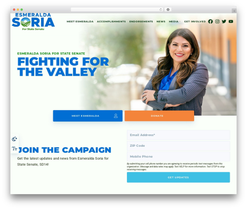 Landslide WordPress theme - soriaforcalifornia.com