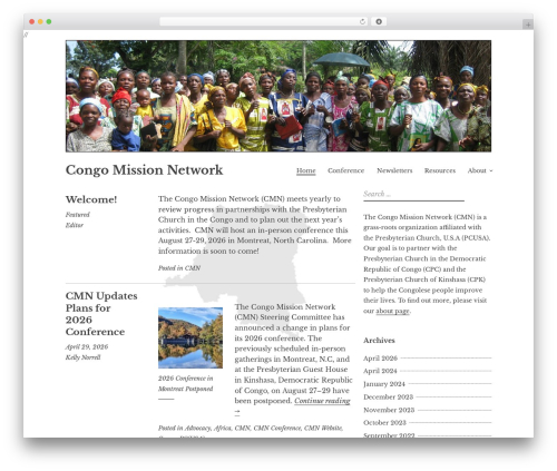 Libre 2 WordPress theme - congopartners.org