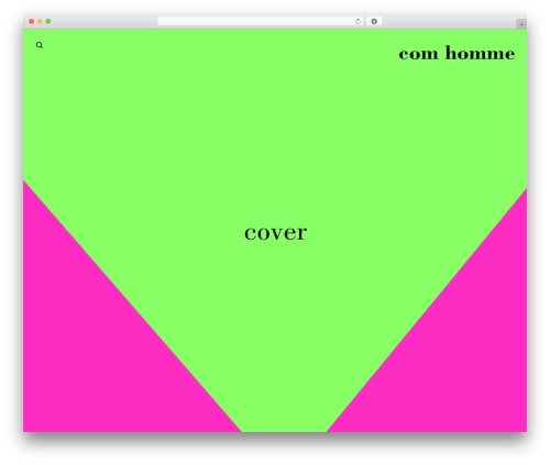 Madrigal theme WordPress - comhomme.com