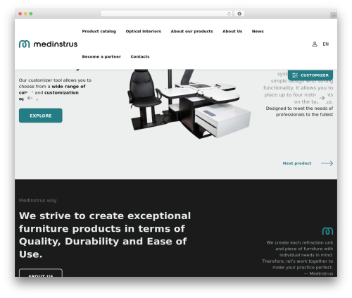 Medinstrus theme WordPress - medinstrus.lt