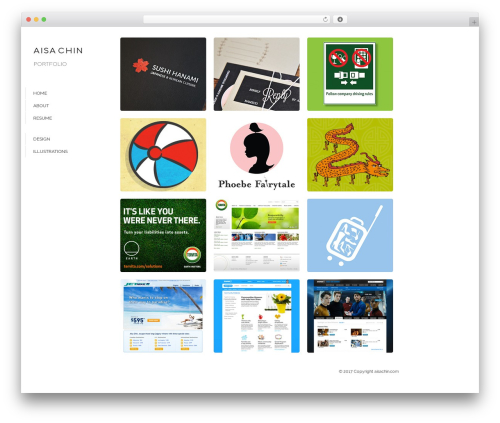 Mini Portfolio Responsive Theme premium WordPress theme - aisachin.com