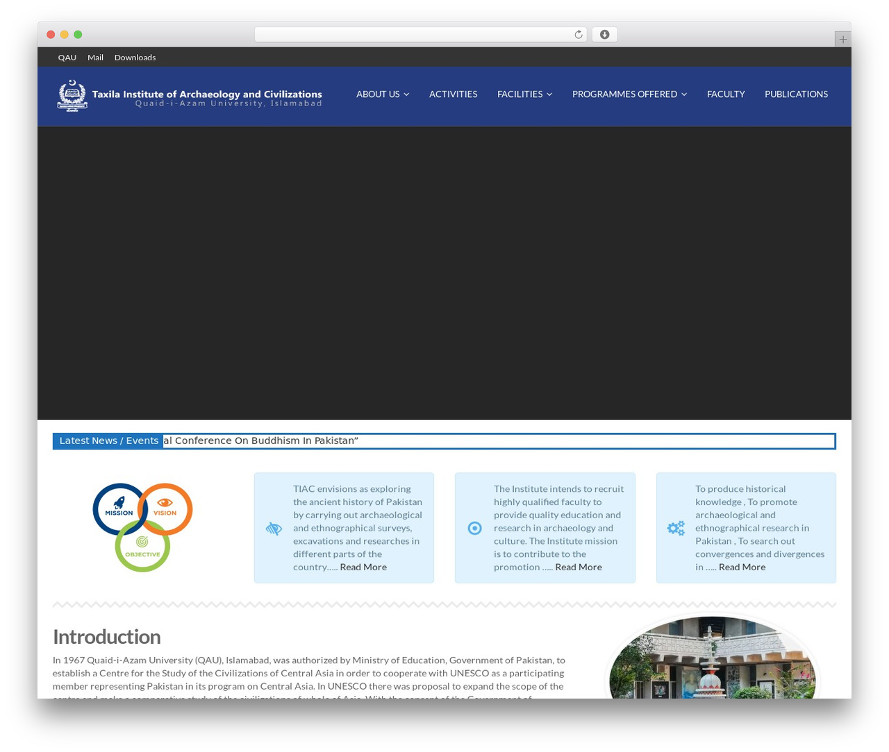 MX theme WordPress - tiac.qau.edu.pk