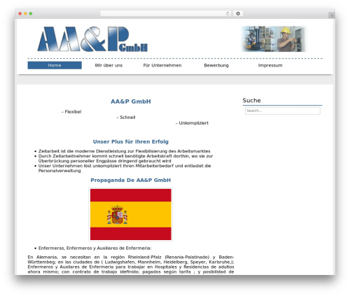 NewPro theme WordPress - aaundp.de