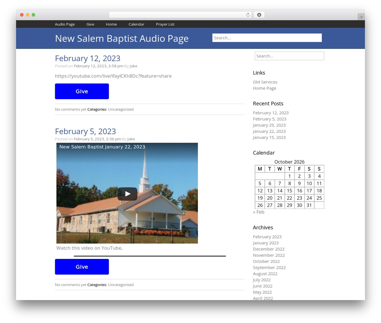 NewTek WordPress theme - audio.nsbcga.com