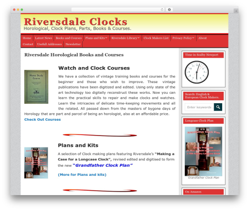 Nichebarn theme WordPress - riversdaleclocks.com