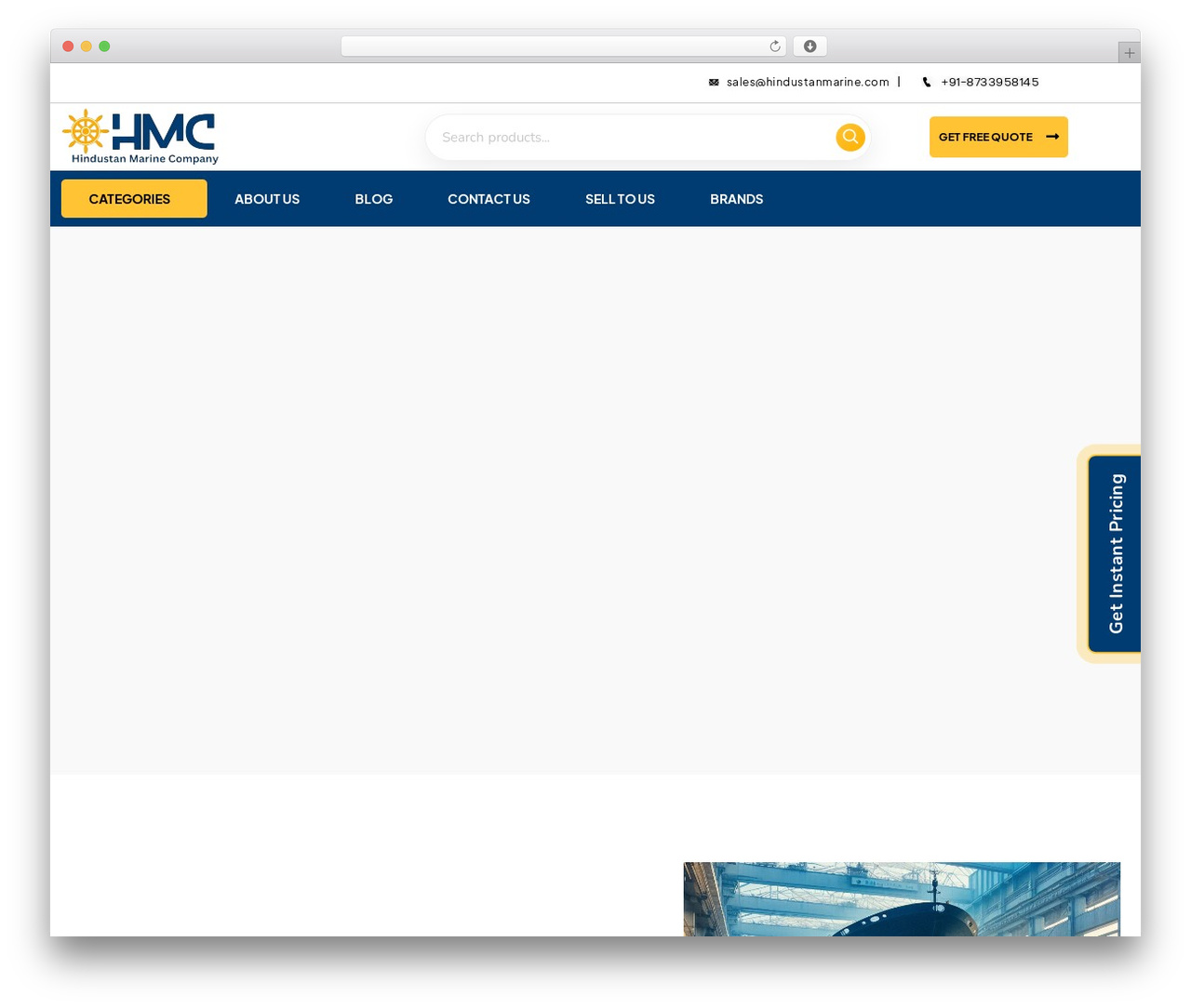 OceanWP WordPress theme - hindustanmarine.com