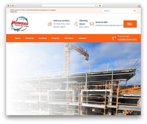 Modina core WordPress plugin - prowessengineering.com