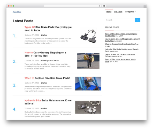 Rehub theme WP theme - apexbikes.com