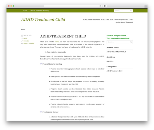 Rumput Hijau theme WordPress - adhd-treatment-child.herbal-treatment-advisory.com