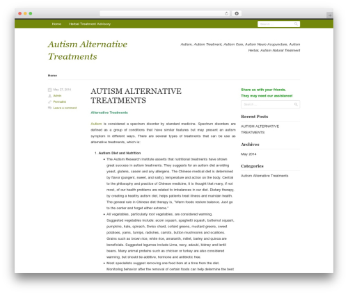 Rumput Hijau WordPress theme - autism-alternative-treatments.herbal-treatment-advisory.com