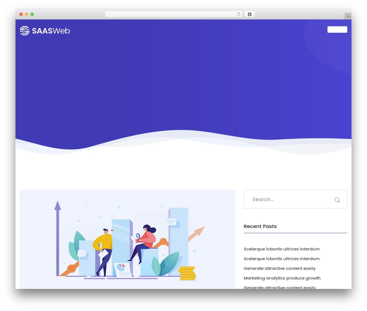 Saasweb WordPress page theme - qual.ninja