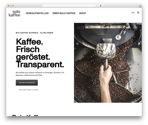Shopkeeper deprecated WordPress plugin - solokaffee.ch