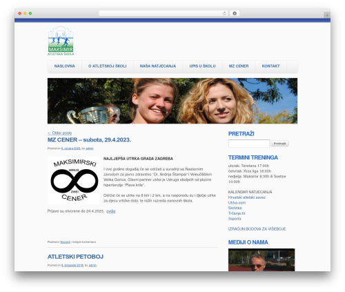 Skeleton theme WordPress - atletskaskola.com