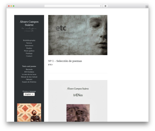 Snazzy WordPress theme design - alvarocampossuarez.com