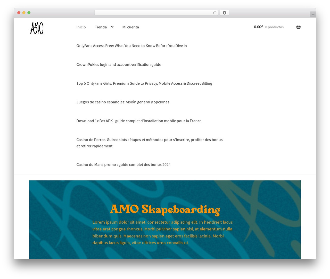 Storefront WordPress shop theme - amoskapeboarding.com Storefront WordPress shop theme - amoskapeboarding.com