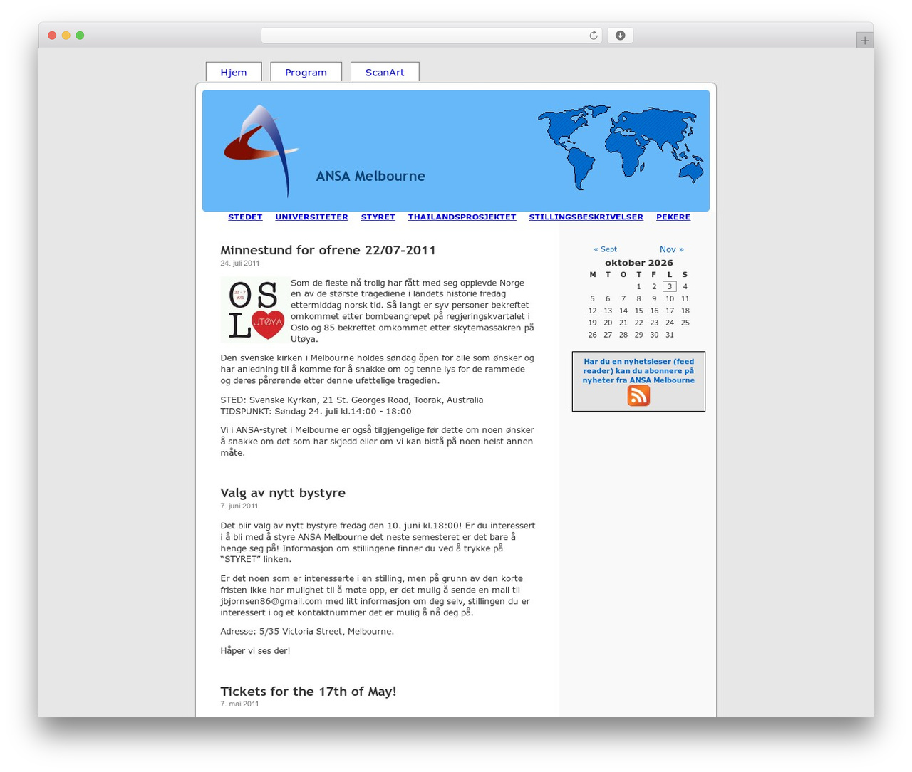 Theme WordPress ANSA - ansamelbourne.com