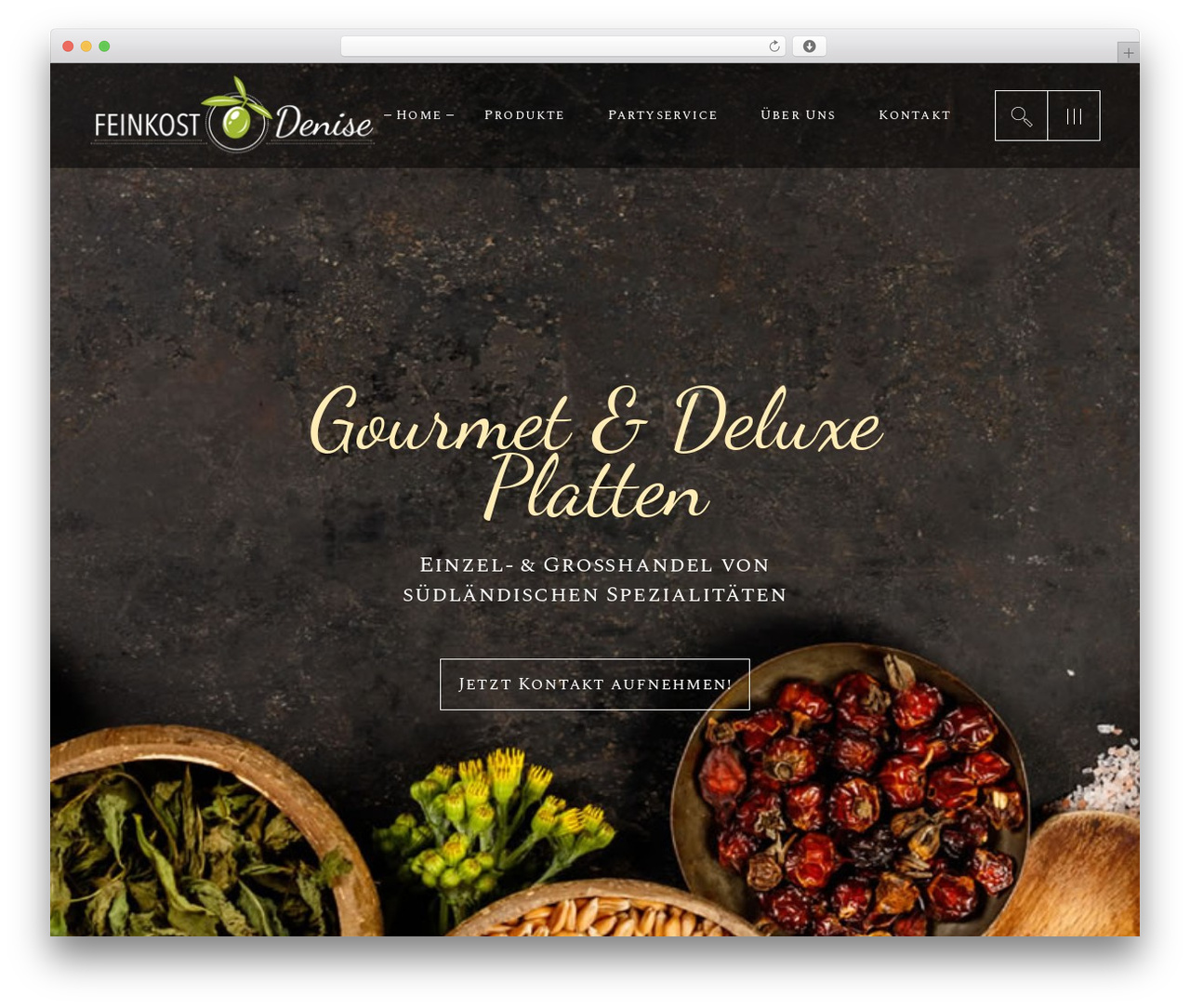 Theme WordPress Aperitif - feinkost-denise.de Theme WordPress Aperitif - feinkost-denise.de