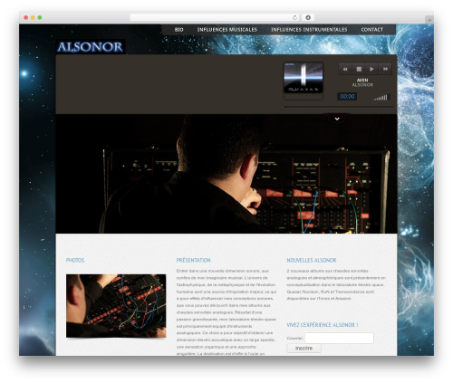 Theme WordPress Music - alsonor.com