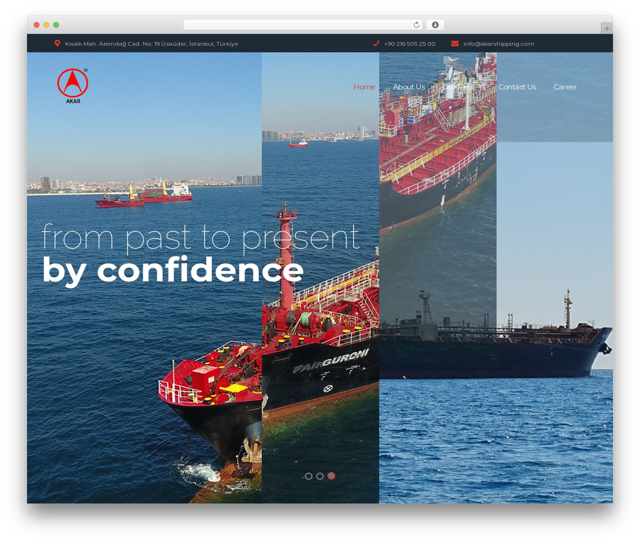 Translogic WordPress theme - akarshipping.com