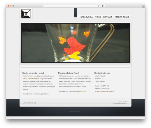 WordPress Survive theme WordPress theme - atelier-tomic.hr