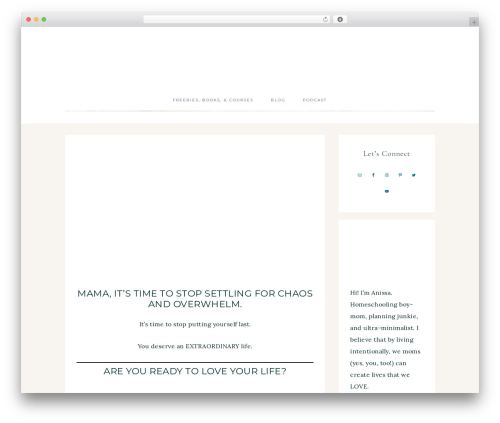 WordPress theme Refined Theme - mamagoesbeyond.com