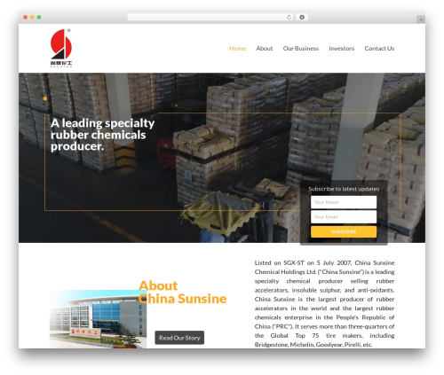 WordPress theme Salient - chinasunsine.com