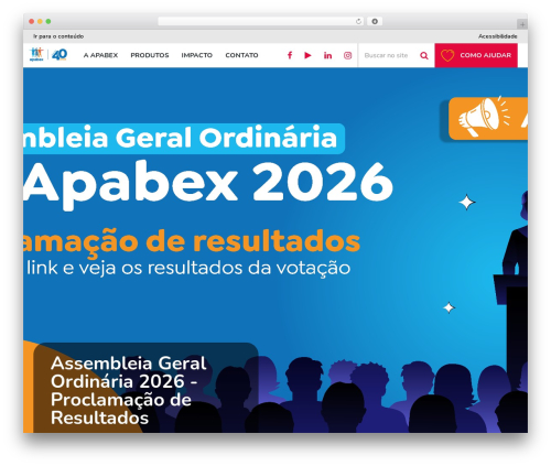 WordPress theme Apabex - apabex.org.br