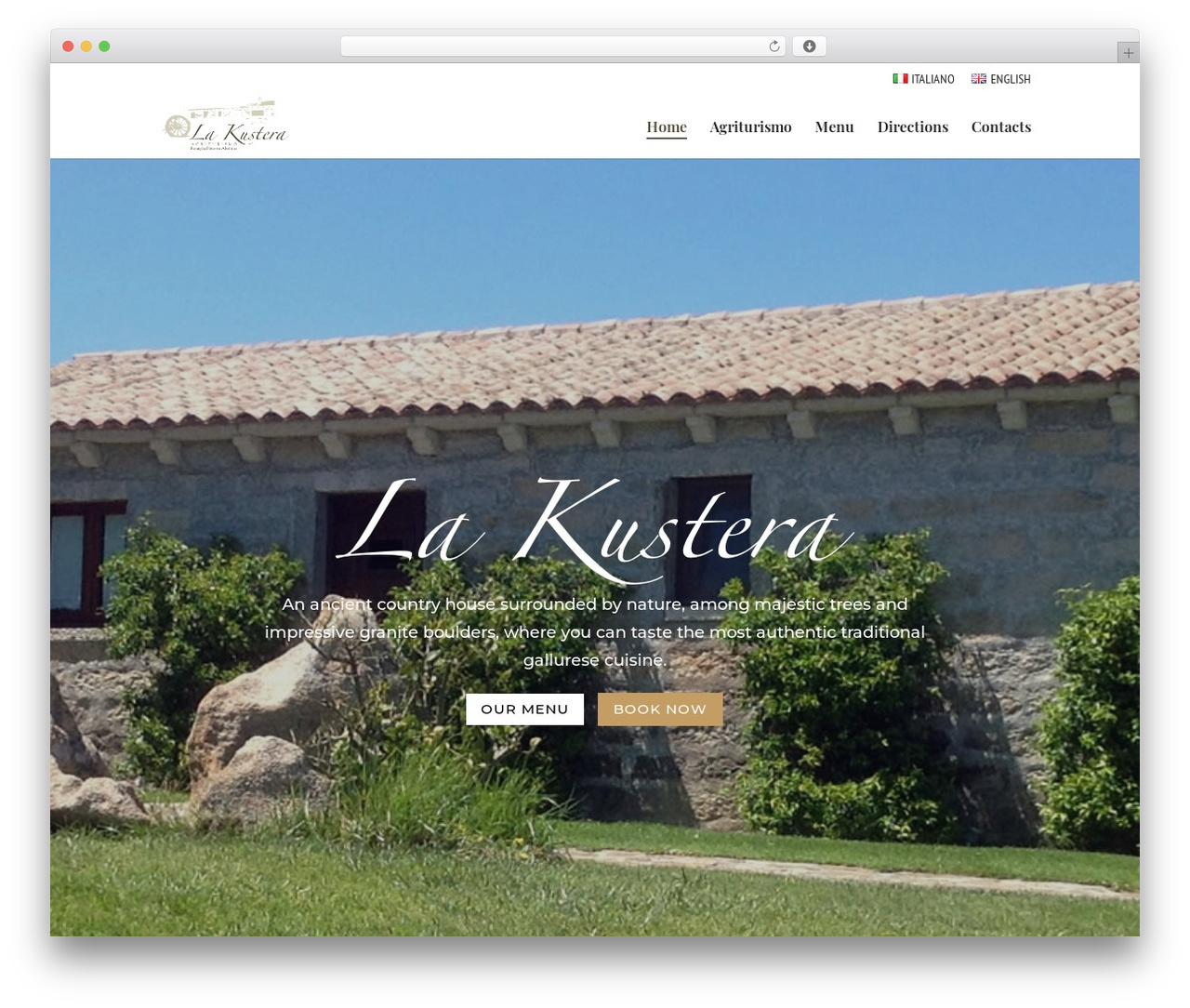 WordPress theme Divi - agriturismolakustera.com