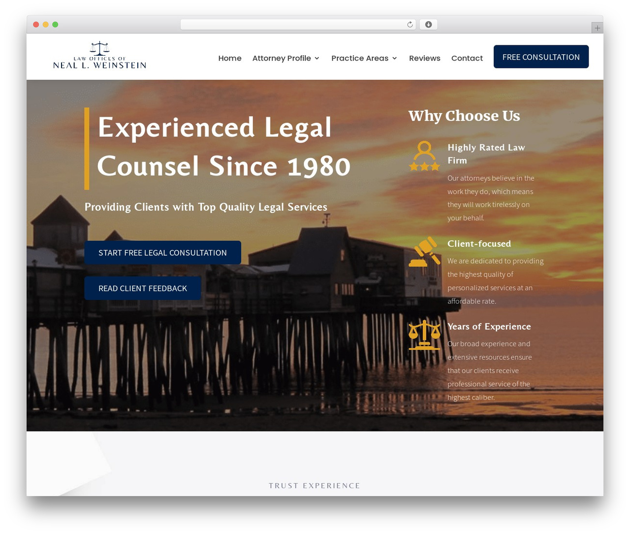 WordPress theme Divi - nweinstein.com