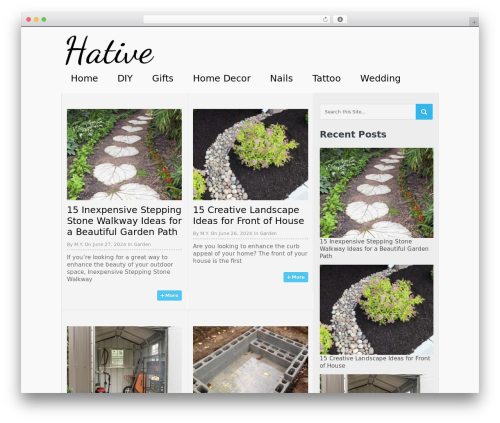 WordPress theme DotMag - hative.com