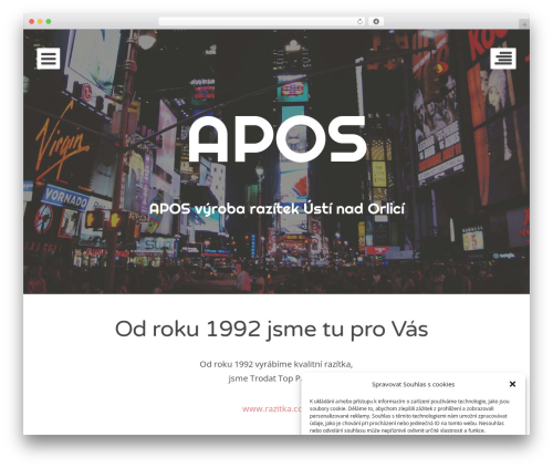 WordPress theme Eighties - apos.cz